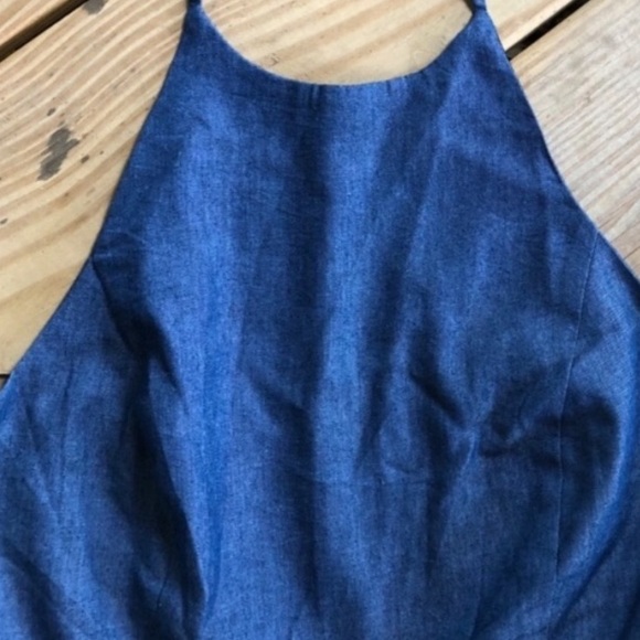 NWT Endless Rose Chambray Jumpsuit. Size Small - Picture 3 of 5